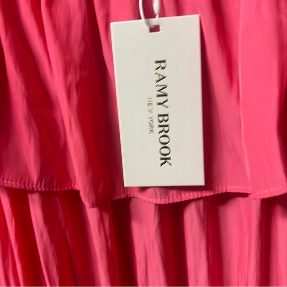 Ramy Brook Orly mini dress in Punch Smocked waist pink - Picture 4 of 8